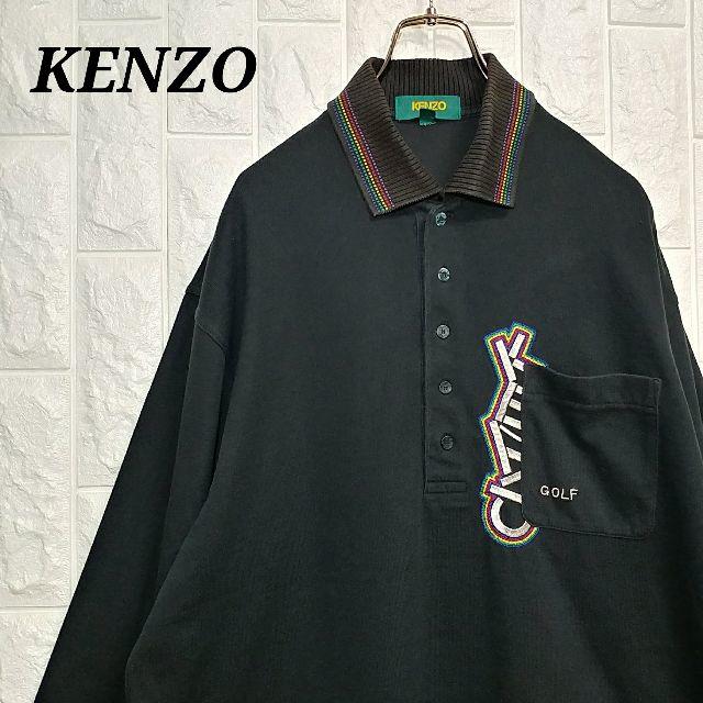 KENZO - ケンゾー ゴルフ ポロシャツ ロンT 長袖 刺繍ロゴの通販 by フォローで300円割引中^ ^｜ケンゾーならラクマ