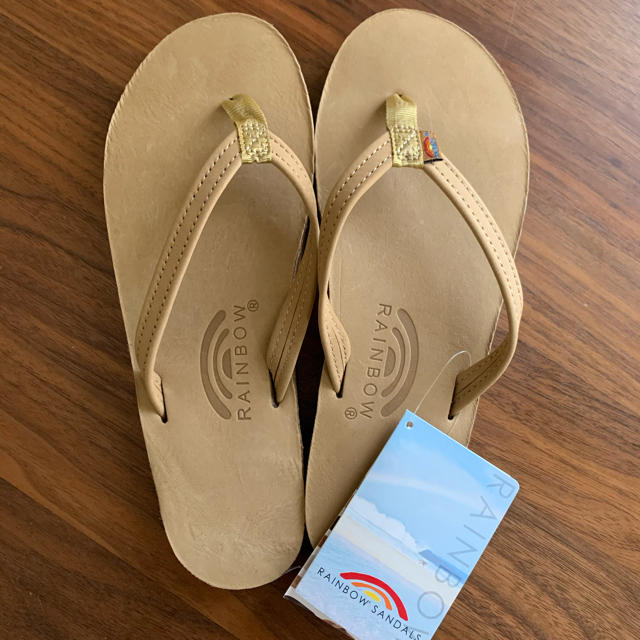 靴/シューズレインボーサンダル　RAINBOW SANDALS ベージュ　新品　サイズM