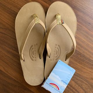 アパルトモンドゥーズィエムクラス(L'Appartement DEUXIEME CLASSE)のレインボーサンダル　RAINBOW SANDALS ベージュ　新品　サイズM(ビーチサンダル)