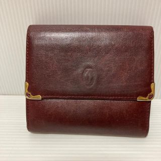 カルティエ(Cartier)の高級カルティエ本皮レザー二つ折り財布(財布)