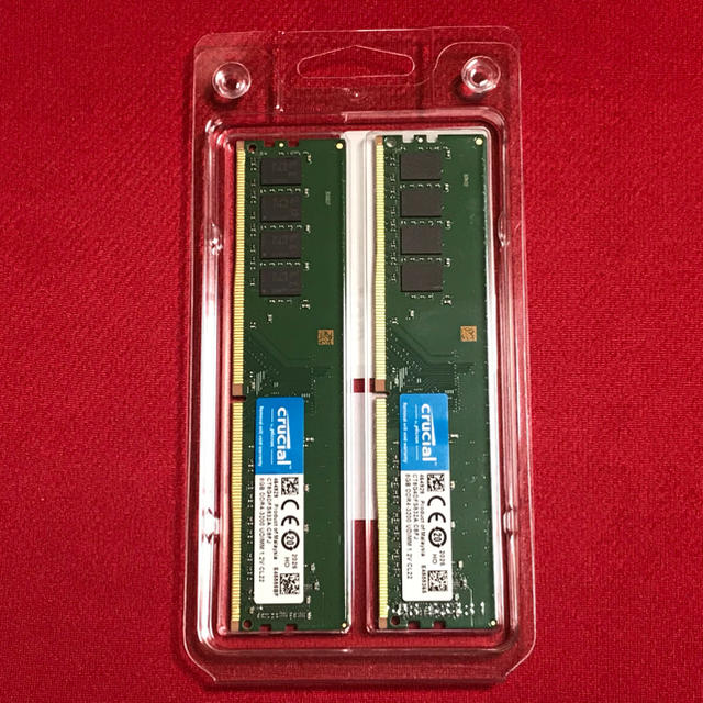 新品未開封　crucial DDR4-3200 8GB 2枚組 16GB 1