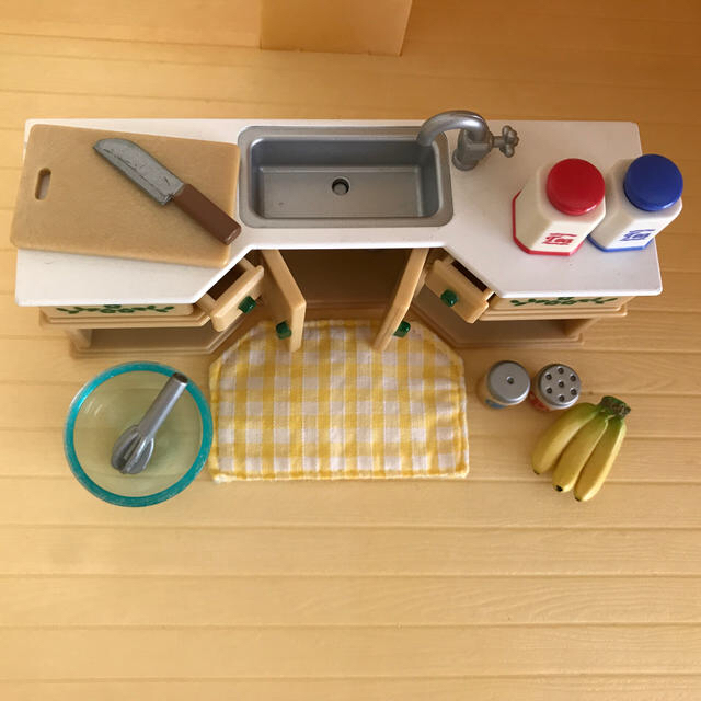 EPOCH(エポック)のシルバニアファミリー　キッチン ハンドメイドのおもちゃ(ミニチュア)の商品写真