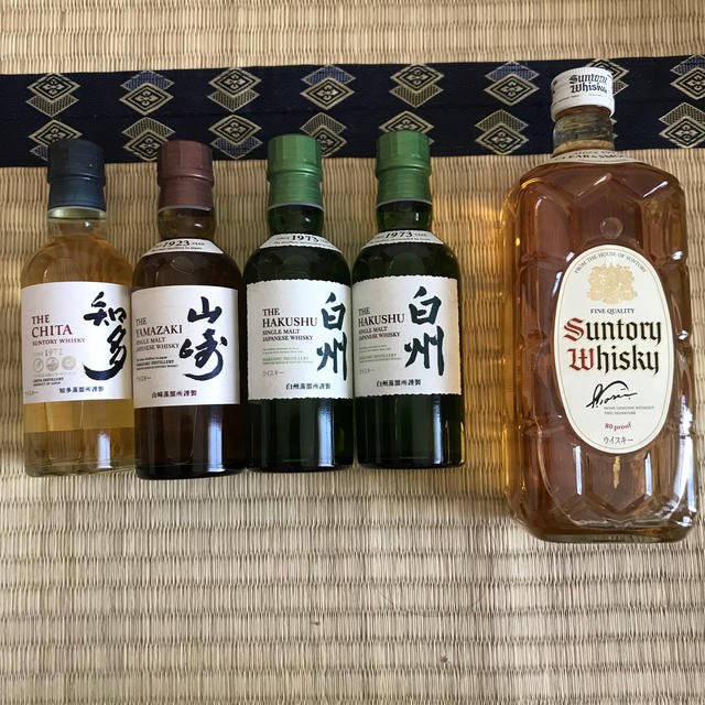 希少 ウイスキーセット サントリー白角、知多、山崎、白州2本 セット-