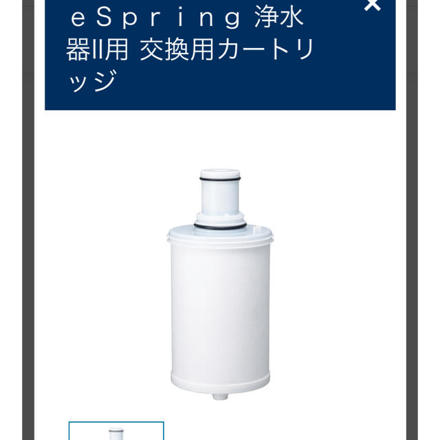 eSpring アムウェイ浄水器II用 交換用カートリッジ 新品未開封-