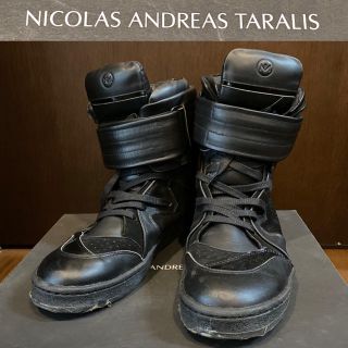 NICOLAS ANDREAS TARALIS - 【美品】Nicolas Andreas Taralis ハイカットスニーカー 黒