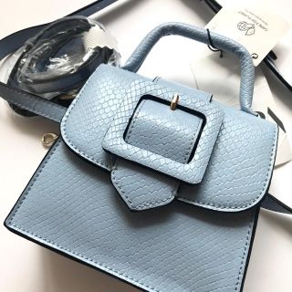 ザラ(ZARA)のZARA ブルー　マルチウェイ　クロスボディバッグ(ボディバッグ/ウエストポーチ)