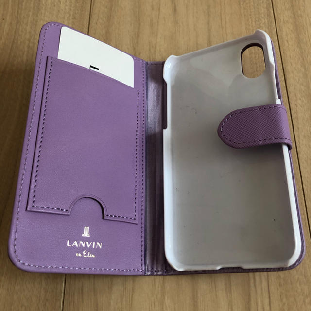 LANVIN en Bleu(ランバンオンブルー)の【最終値下げ】LANVIN en Blue iPhoneXSケースラベンダー スマホ/家電/カメラのスマホアクセサリー(iPhoneケース)の商品写真