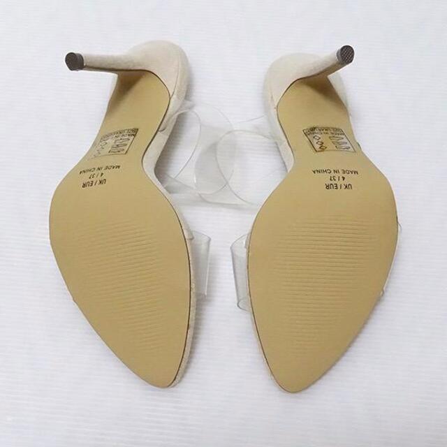 新品 asos エイソス クリアサンダル ベージュ UK4 9