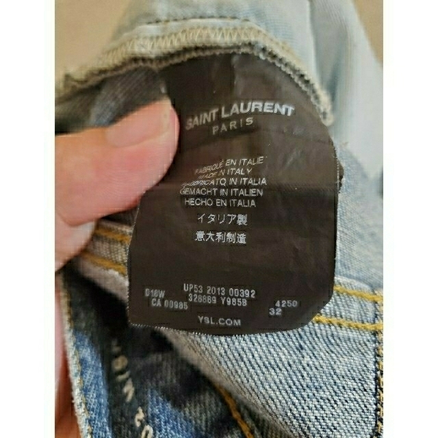 Saint Laurent(サンローラン)のサンローランパリ　クロップドデニム　saint Laurent paris メンズのパンツ(デニム/ジーンズ)の商品写真