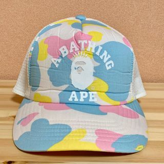 アベイシングエイプ(A BATHING APE)のA BATHING APE ファレルカモ　マルチカラー　メッシュキャップ(キャップ)