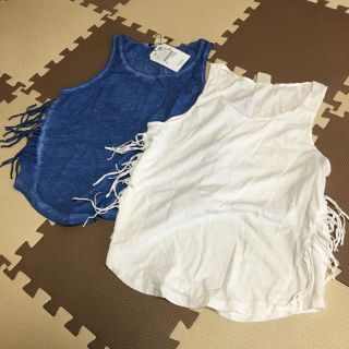 ザラキッズ(ZARA KIDS)のZARAgirls♡フリンジタンク(タンクトップ)