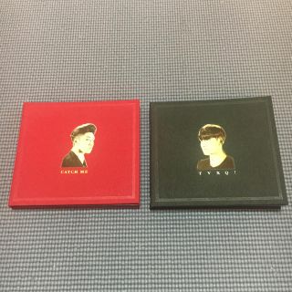 トウホウシンキ(東方神起)の東方神起 韓国盤 CATCH ME CD  赤　黒(K-POP/アジア)