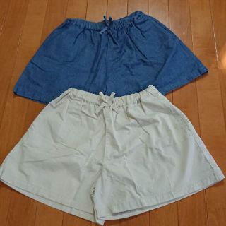 ユニクロ(UNIQLO)のkm mt様専用 ユニクロ キッズ ショートパンツ 150 XL 2枚 A(パンツ/スパッツ)