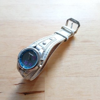 フォッシル(FOSSIL)のfossil 液晶アニメーション時計 皮ベルト(腕時計)