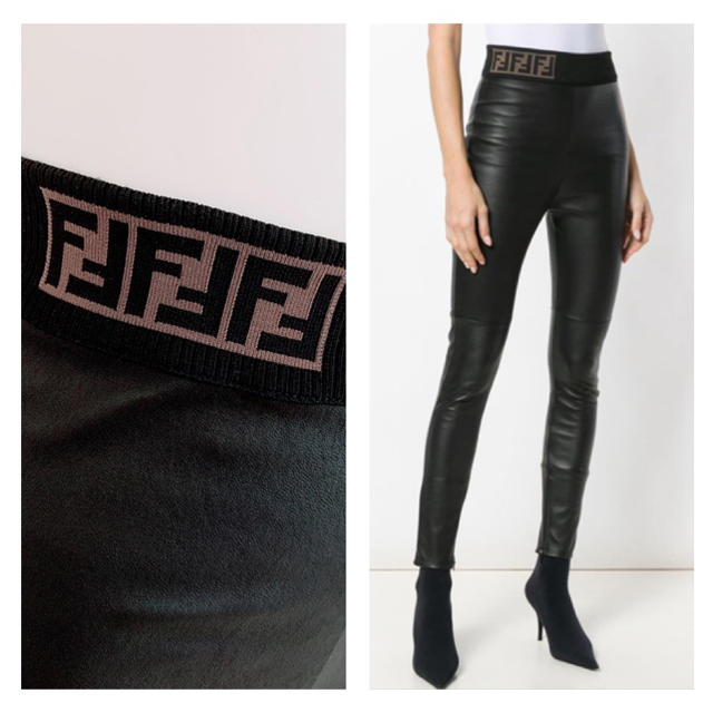 FENDI 最高級 美品 レザー ストレッチ パンツ 人気の新作 www.toyotec.com