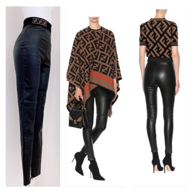 FENDI - FENDI 最高級 美品 レザー ストレッチ パンツの通販 by serina FENDI - FENDI 最高級 美品 レザー ストレッチ パンツの通販 by serina