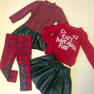 エイチアンドエム(H&M)の秋色×フェイクレザーコーデ🎀(ワンピース)