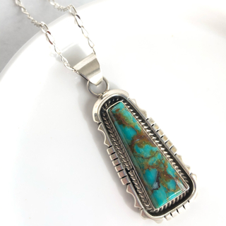 Green turquoise necklace(ネックレス)