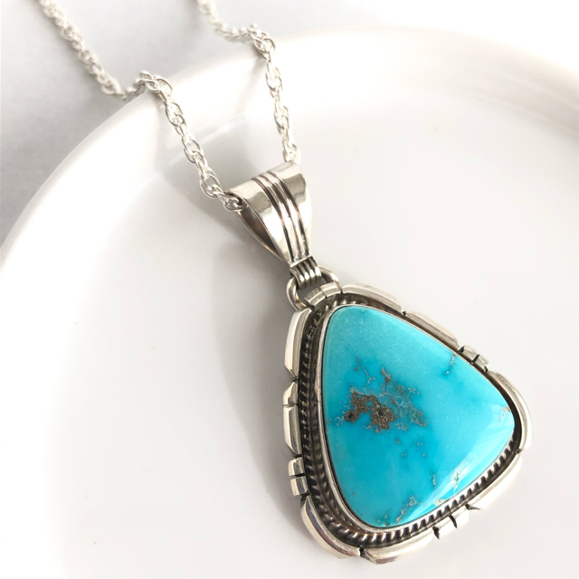 ネックレスTed Etsitty Turquoise necklace