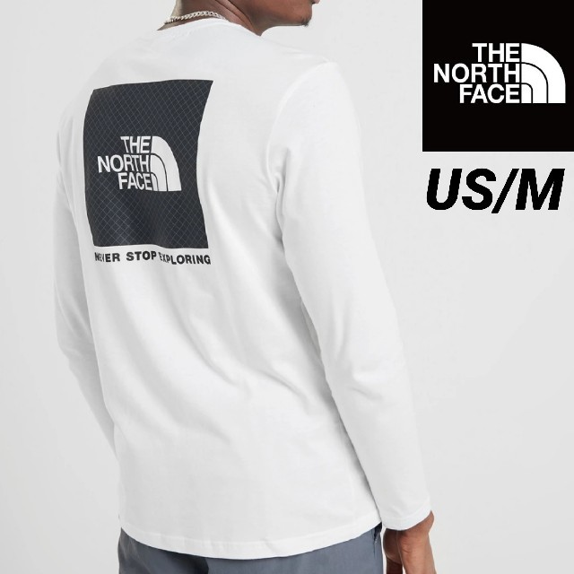 THE NORTH FACE(ザノースフェイス)のノースフェイス バックリフレクティブロゴ ロンT 海外Mサイズ メンズのトップス(Tシャツ/カットソー(七分/長袖))の商品写真