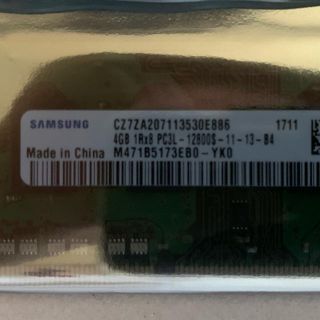 サムスン(SAMSUNG)のDDR3 4G サムスン　ノートPC用メモリ(ノートPC)