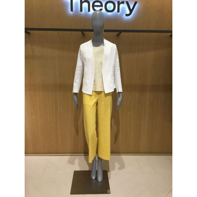 theory - Theory 19ss リネンジャケット ホワイトの通販 by yu♡'s