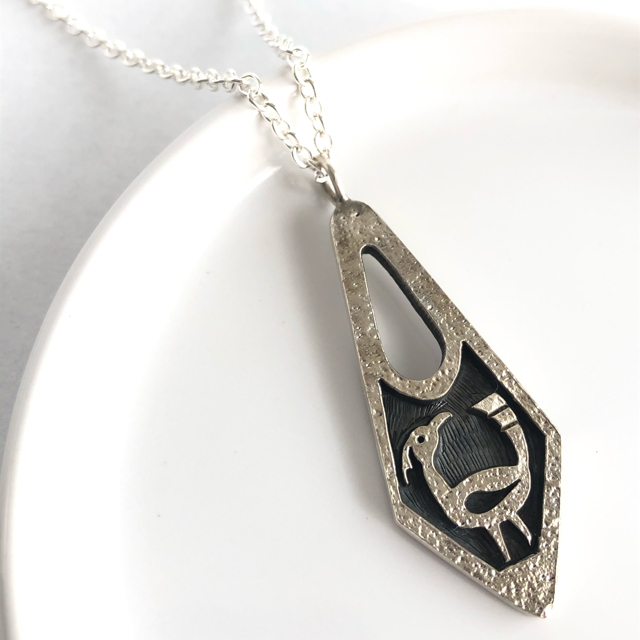 George Phillips Road runner necklace