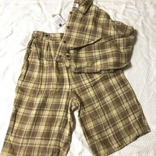 chambre de charme チェック セットアップ シャツ パンツ