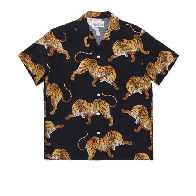 20ss アロハシャツ　虎柄　タイガー　tiger ハワイアンシャツのサムネイル