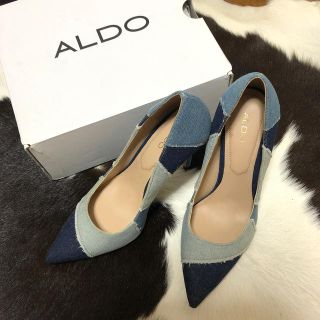 アルド(ALDO)のALDO♡パッチワークデニムパンプス 23.5㎝(ハイヒール/パンプス)