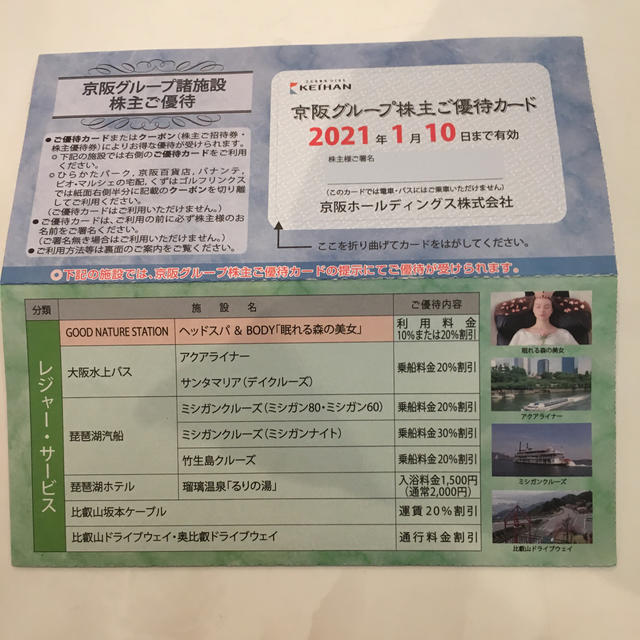 ひらかたパーク プール ザ・ブーン 株主優待入場券2枚 チケットの施設利用券(プール)の商品写真