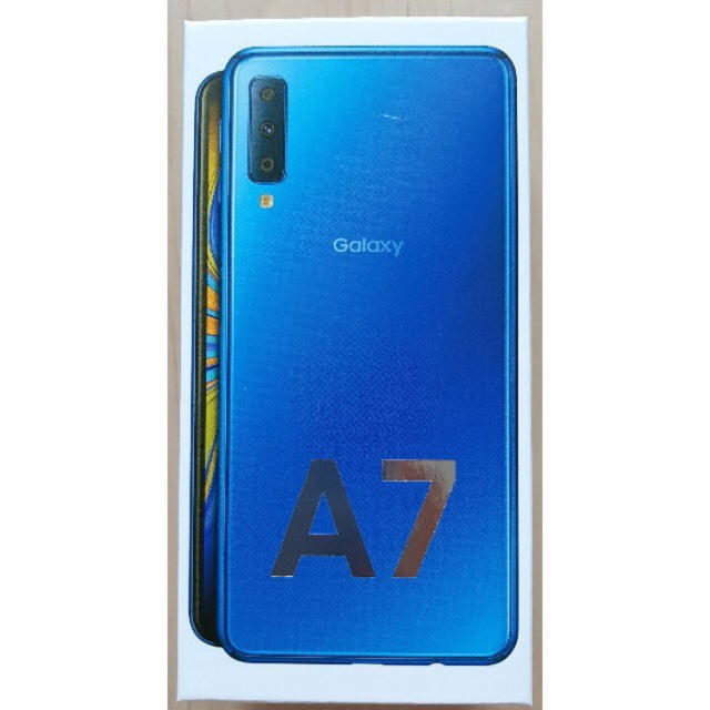 スマホ/家電/カメラGalaxy A7 ブルー　SIMフリー