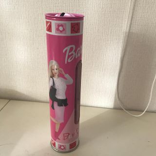 バービー(Barbie)のバービー  貯金箱　缶　ピンク(キャラクターグッズ)