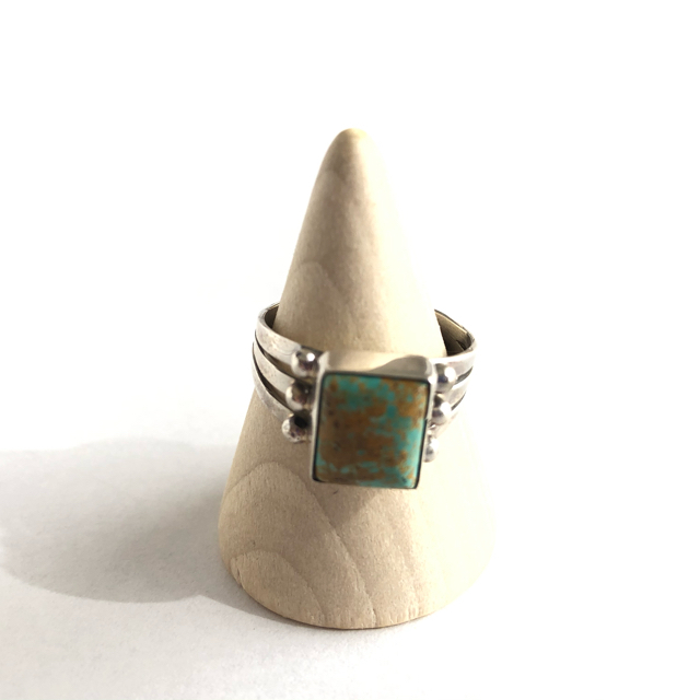 silver925 Green Turquoise #15 レディースのアクセサリー(リング(指輪))の商品写真