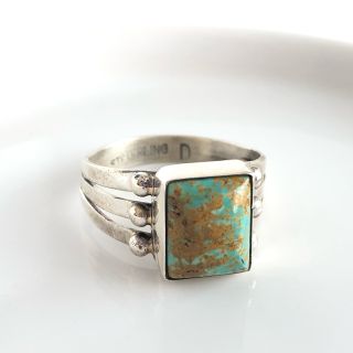 silver925 Green Turquoise #15(リング(指輪))