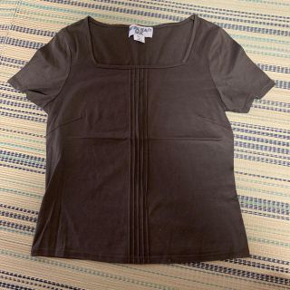 ナチュラルビューティーベーシック(NATURAL BEAUTY BASIC)のNATURAL BEAUTY BASIC ブラウン　トップス　美品(Tシャツ(半袖/袖なし))