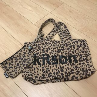 キットソン(KITSON)のkitson ヒョウ柄トート&ポーチセット(トートバッグ)