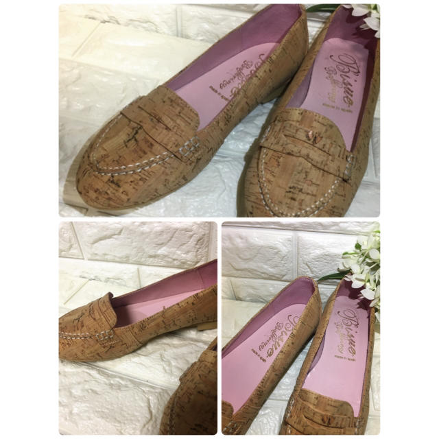 SLOBE IENA(スローブイエナ)のビスエバジェリナス Bisue Ballerinas コルク素材 ローファー レディースの靴/シューズ(ローファー/革靴)の商品写真
