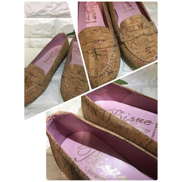 SLOBE IENA(スローブイエナ)のビスエバジェリナス Bisue Ballerinas コルク素材 ローファー レディースの靴/シューズ(ローファー/革靴)の商品写真