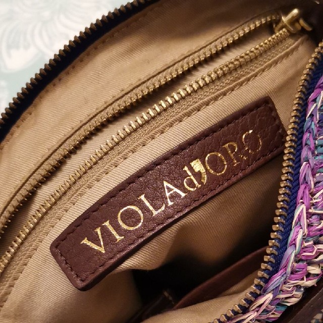 美品♡♡ヴィオラドーロ　2wayハンドバッグ レディースのバッグ(かごバッグ/ストローバッグ)の商品写真