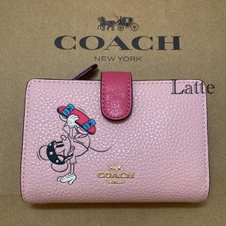 コーチ(COACH)のコーチ ミッキー 財布 ピンク スケートボード 折り財布 日本限定 a(財布)