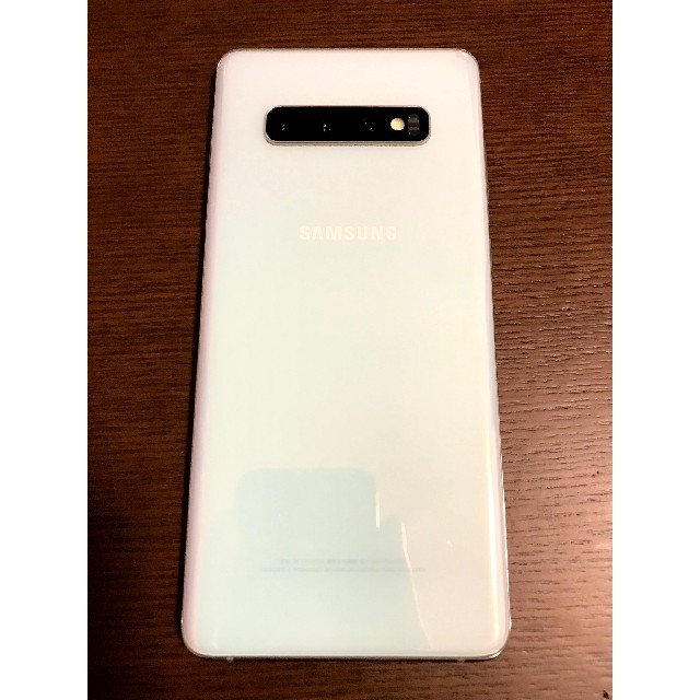 Galaxy(ギャラクシー)のGalaxy S10+ ホワイト SIMフリー 本体　本日限定値引き　最安値 スマホ/家電/カメラのスマートフォン/携帯電話(スマートフォン本体)の商品写真