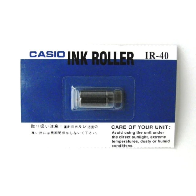 CASIO(カシオ)のCASIO　電子レジスター普通紙ロールペーパー+　ＩＲ-40インク2個 インテリア/住まい/日用品のオフィス用品(店舗用品)の商品写真