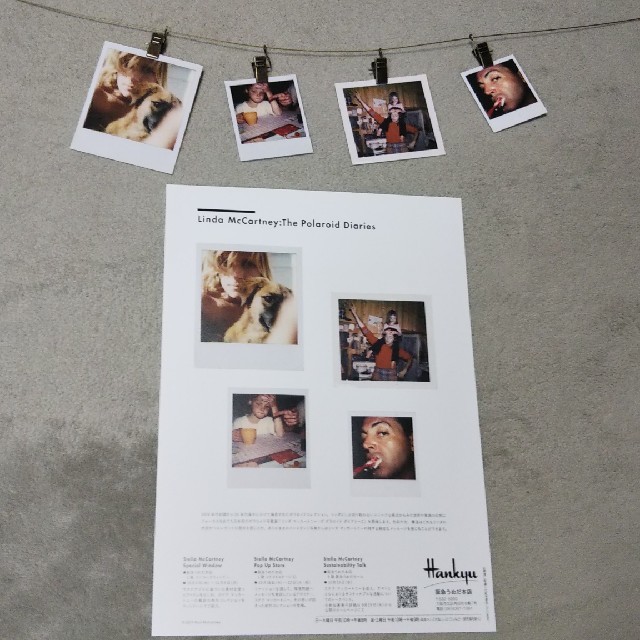リンダ・マッカートニー写真展 & ビートルズ フライヤー 合計 6枚セット エンタメ/ホビーのコレクション(印刷物)の商品写真