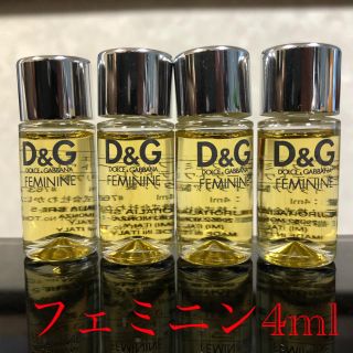 ドルチェアンドガッバーナ(DOLCE&GABBANA)の【D&G フェミニン オーデトワレ 4ml】ミニチュア4個セット(香水(女性用))