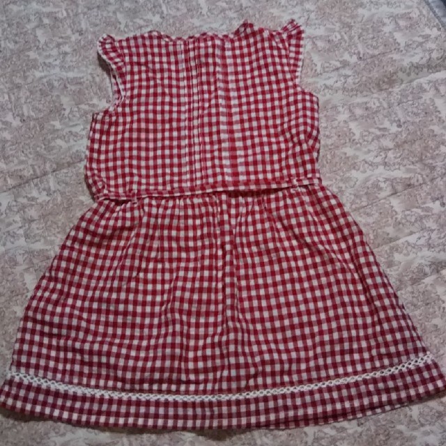 3can4on(サンカンシオン)の【3can4on】チェックワンピース 95cm  キッズ/ベビー/マタニティのキッズ服女の子用(90cm~)(ワンピース)の商品写真