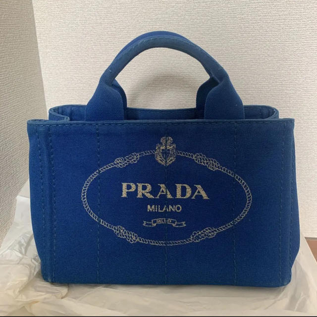 専用 PRADA プラダ カナパ ブルー sサイズレディース