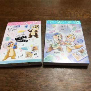 チップアンドデール(チップ&デール)のチップ&デール ミニメモ2セット(ノート/メモ帳/ふせん)