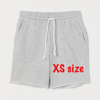 エイチアンドエム(H&M)のスウェットハーフパンツ　切りっぱなし　グレー　【XS】(ショートパンツ)