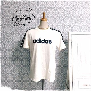 アディダス(adidas)のadidas肩ラインTシャツ(Tシャツ(半袖/袖なし))